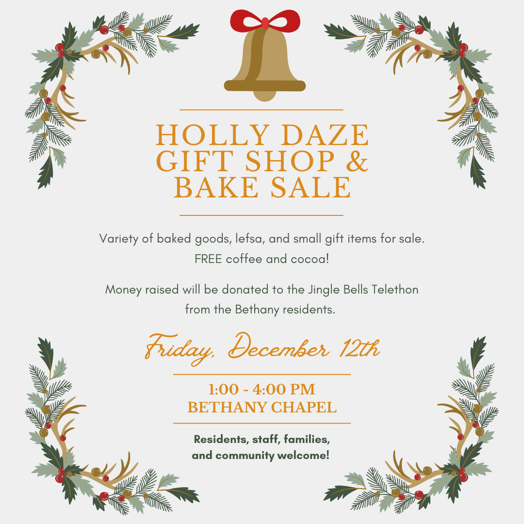 Holly Daze gift shop & bake sale