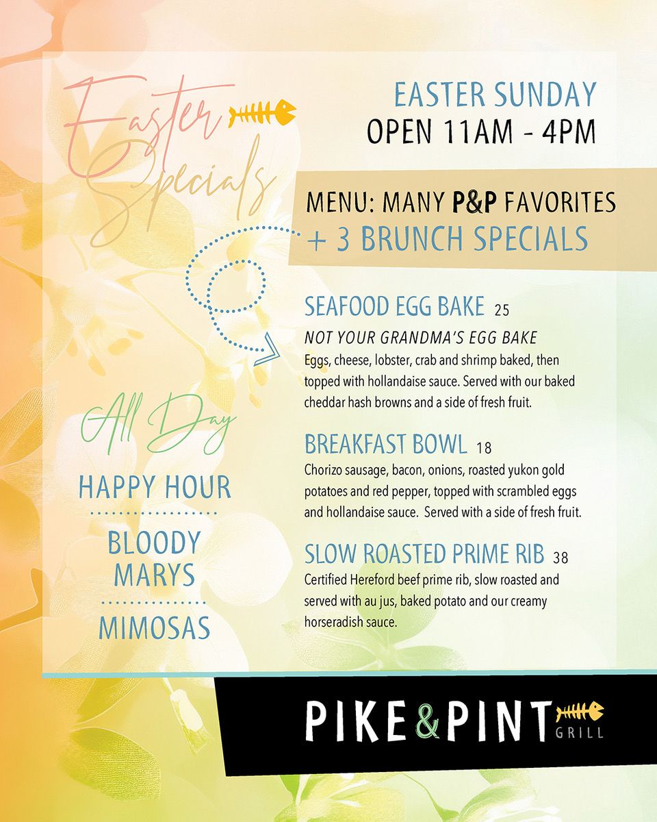 Easter Brunch at Pike & Pint Grill