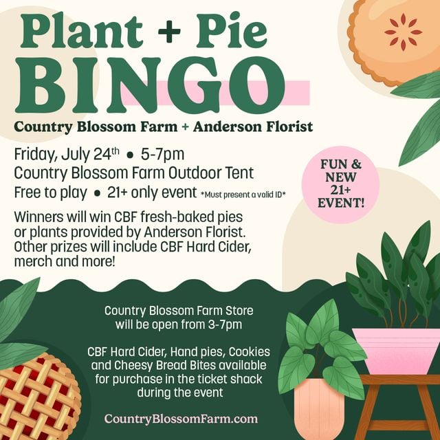 Plant + Pie Outdoor Bingo